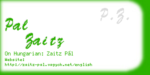 pal zaitz business card